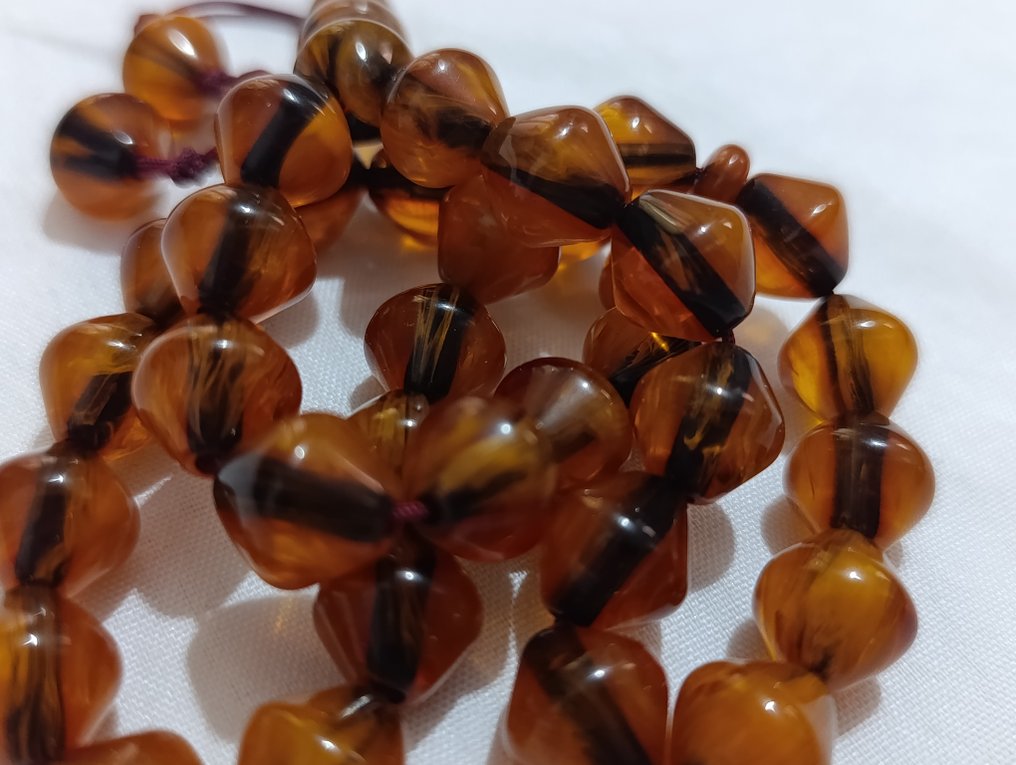  Chapelet - Ambre - 1970-1980 - Chapelet rare  #2.1
