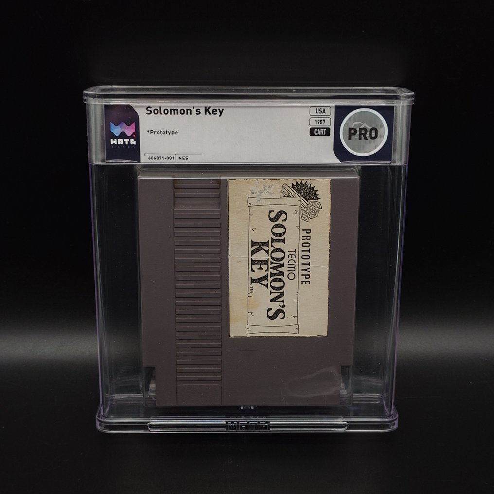 Nintendo - Nes - Prototype Solomon's Key Tecmo USA Wata Certified Ultra Rare. - Βιντεοπαιχνίδια - Πιστοποιημένο και ελεγμένο, ποτέ δεν ήρθε με συσκευασία. #1.0