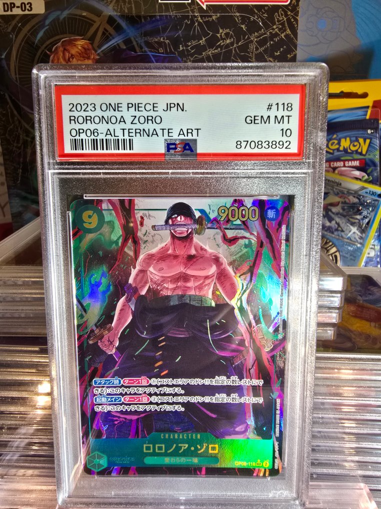 万代 - 1 Graded card - One Piece - Roronoa Zoro 118 另类艺术, 压膜, 原版, 完整艺术, 初版 - PSA 10 #1.0