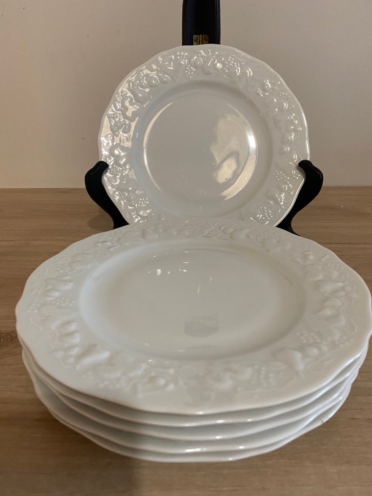 Limoges - PH. DESHOULIERES - 甜点用具 (6) - 瓷 - Limog 甜点盘 #1.0