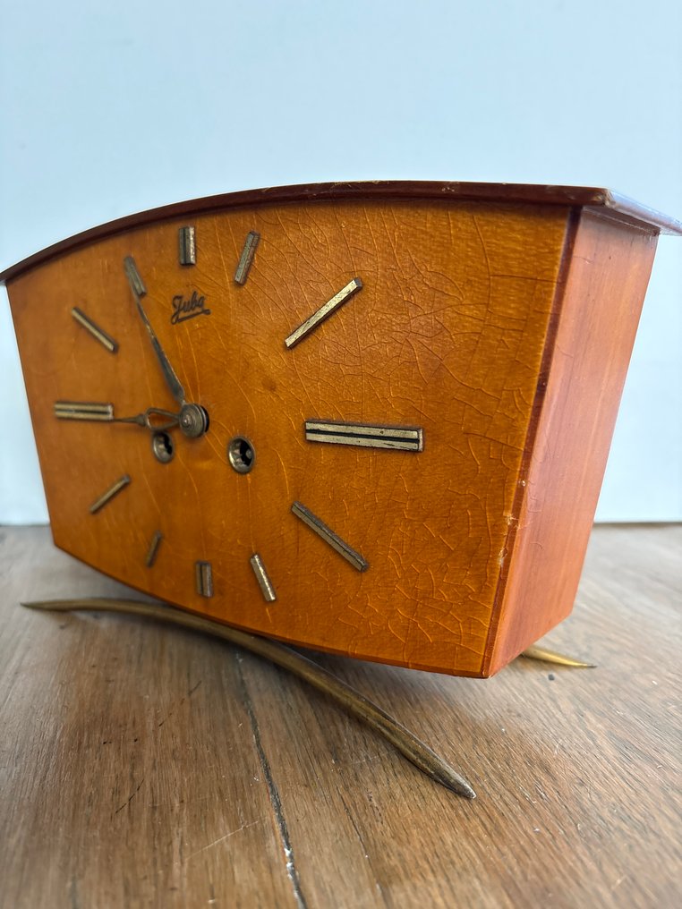 闺房时钟 - Juba / Shatz & Sohne Germany -  中世纪现代 木头，胡闹 - 1950-1960 - 20世纪中期的钟 #3.2
