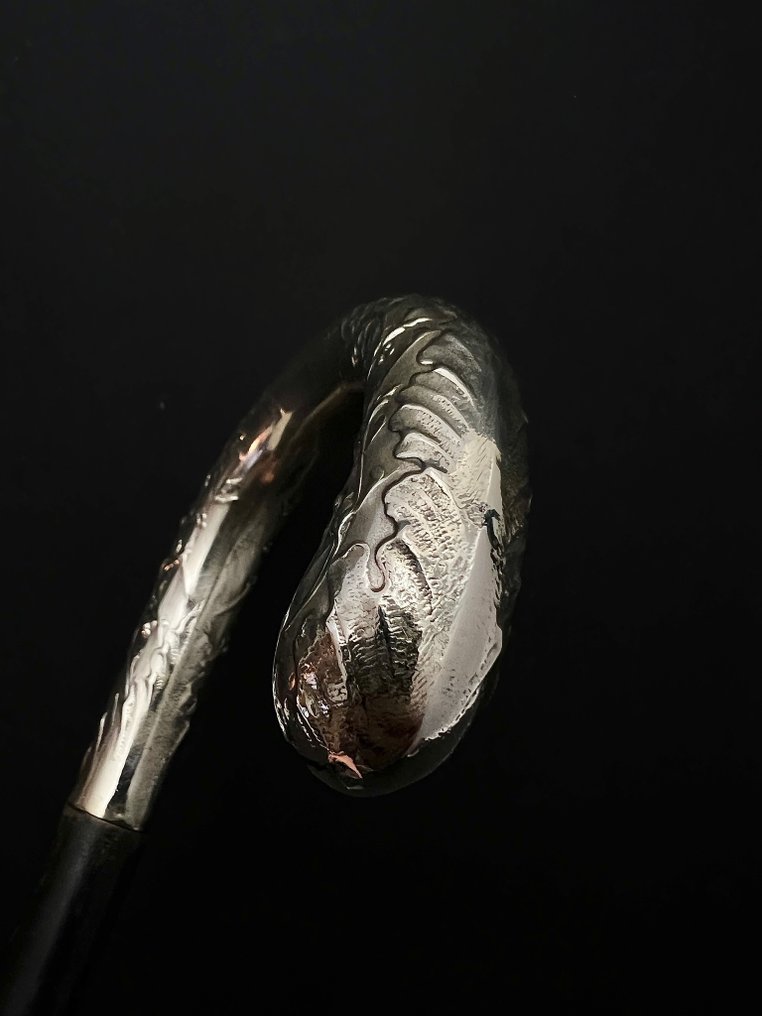 Μπαστούνι - κλαστικό σχήμα καμπύλης - .800 silver - Περπατούρα από τον 19ο αιώνα στη Γαλλία. #4.3