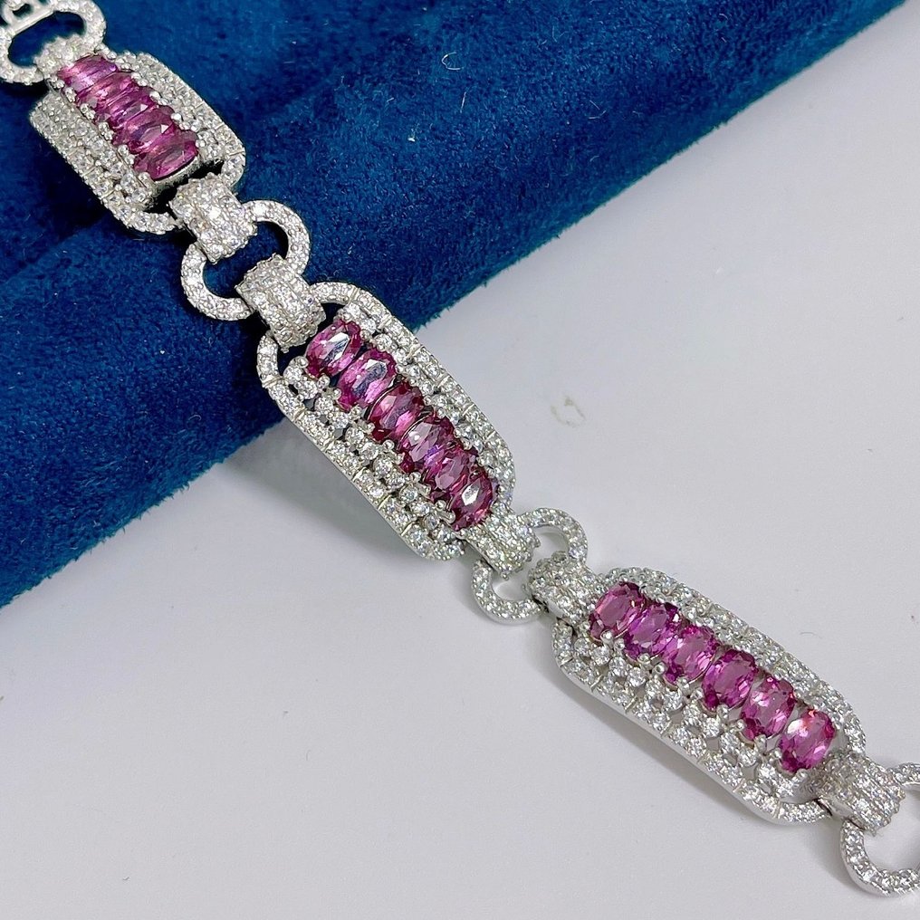 χωρίς τιμή ασφαλείας - Βραχιόλι Ασήμι 925 Φυσικό Γρανάτης #4.3