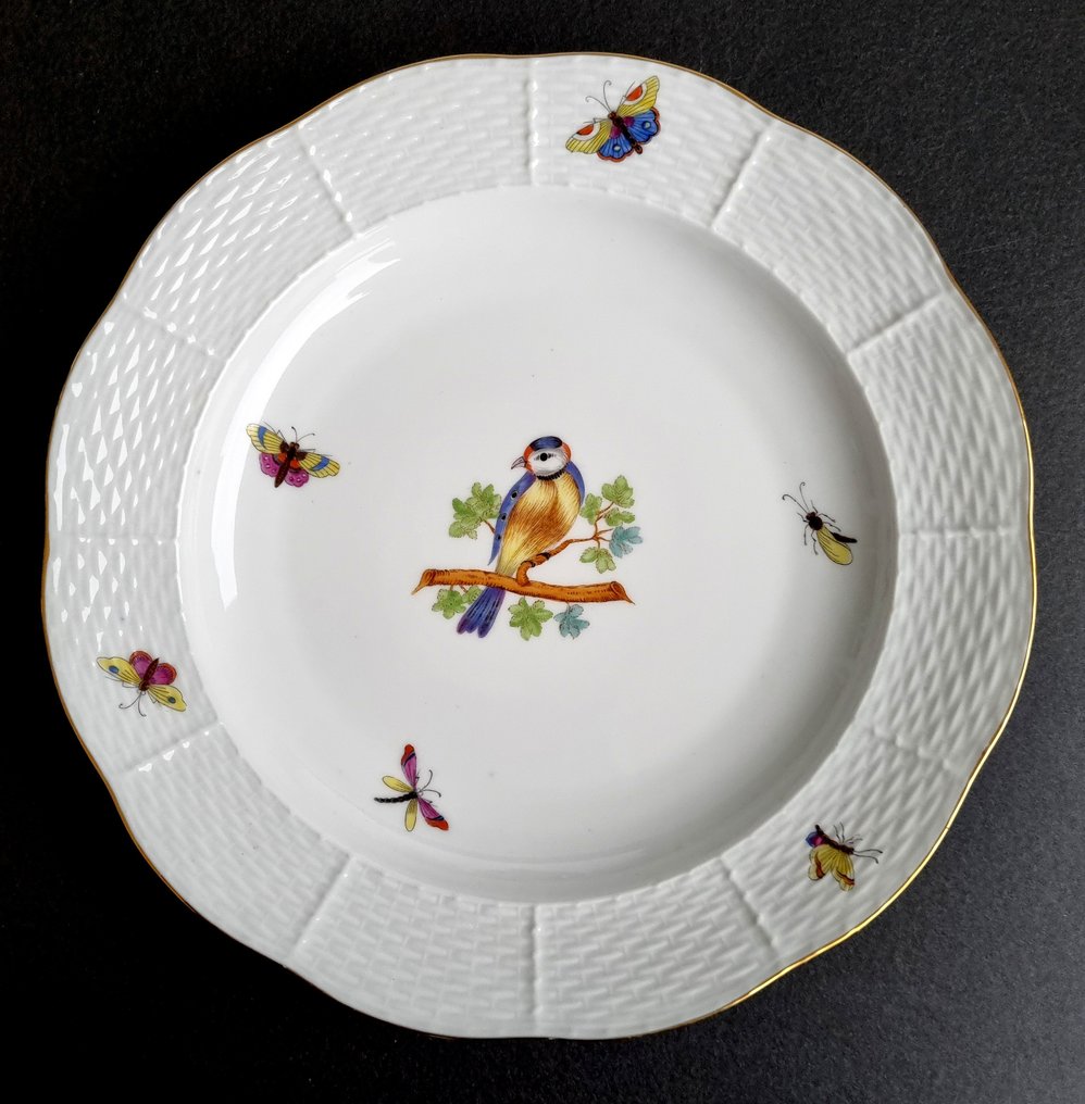 Herend - 餐桌用具 - Wahl! Rothschild 6个餐盘，直径约25厘米。 - 瓷 #4.3