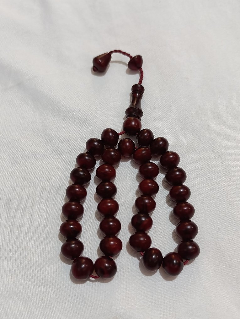  Chapelet - Ambre - 1970-1980 - Chapelet rare  #3.2