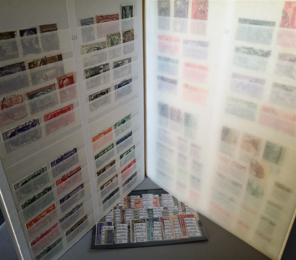 義大利 1860/1945 - 贝尔邮票，殖民地和占领时期的邮票，价值较高，许多精选邮票+筛选 - sassone #1.0