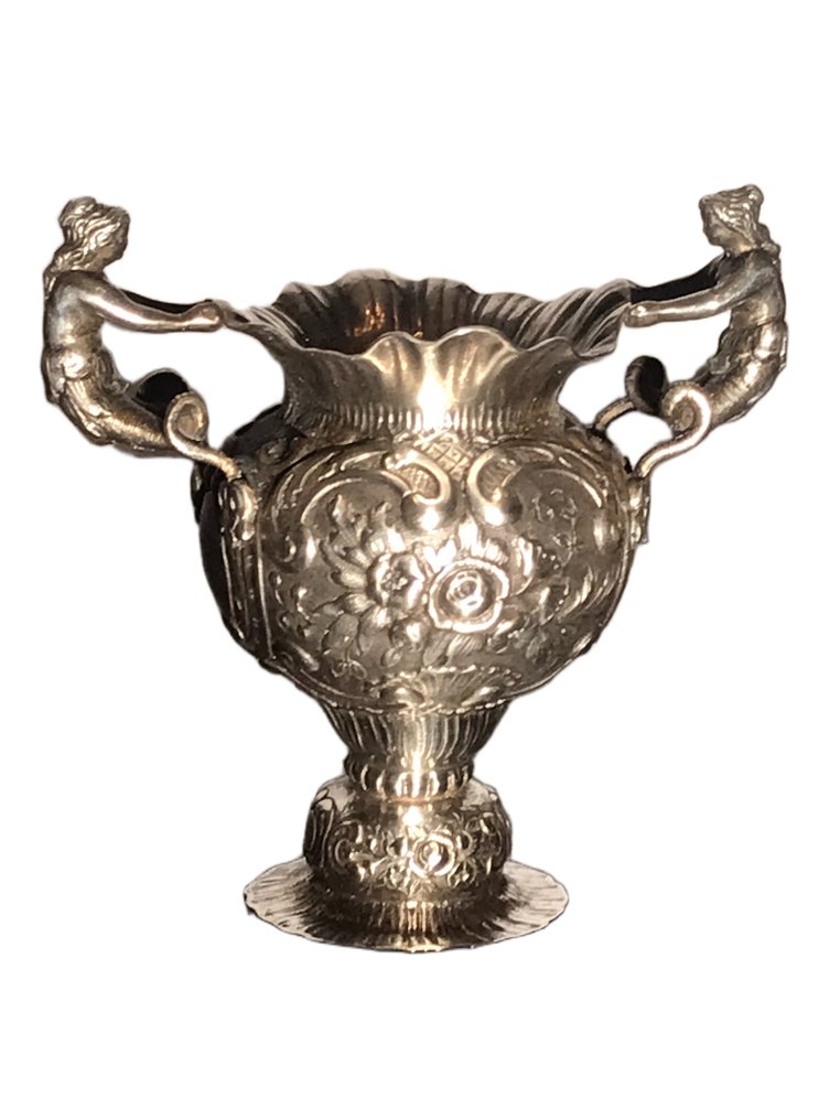 Wolf & Knell , Hanau - c.1895 , Miniature Vase - Φιγούρα μινιατούρα - 125g - .800 silver #1.0