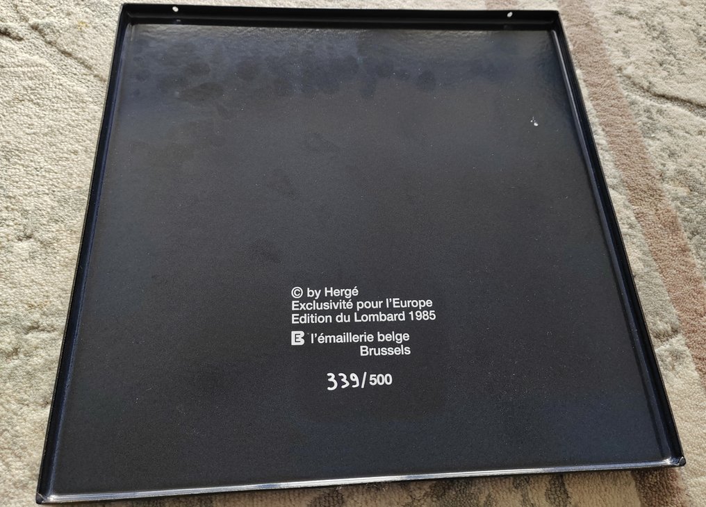 Tintin - 1 Plaque émaillée - Emailleries belges - 1985 #1.0