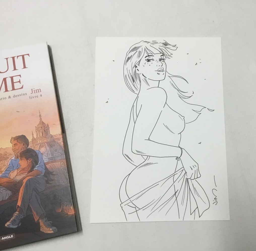 Une nuit à Rome T3 + T4 + dessin original - 2x C - 2 Album - Ensipainos - 2018/2020 #1.0