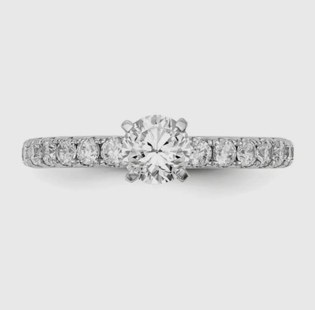 Pala Diamond - Engagement ring - 14 kt. White gold - Diamond #1.0