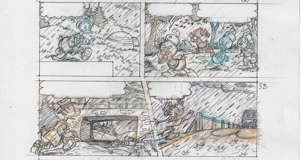 Millet, - 1 Pencil drawing - pato donald - 2005 #2.1