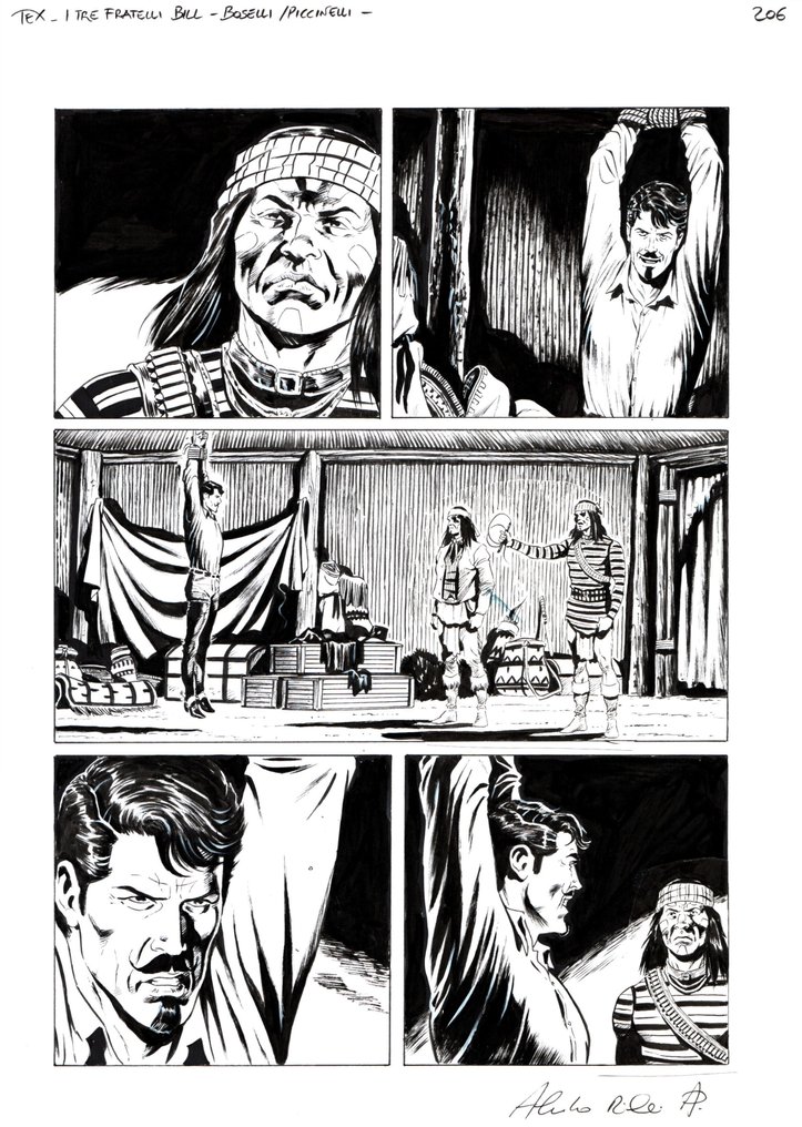 Piccinelli, Alessandro - 2 Original page - Tex Maxi #27 - "i tre fratelli Bill" - 2020 #1.0