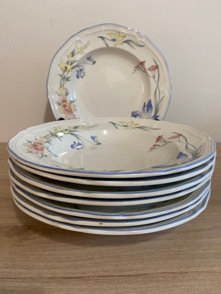 Villeroy & Boch - Serving plate (8) - Riviera - Porcelain - soup bowl #1.0