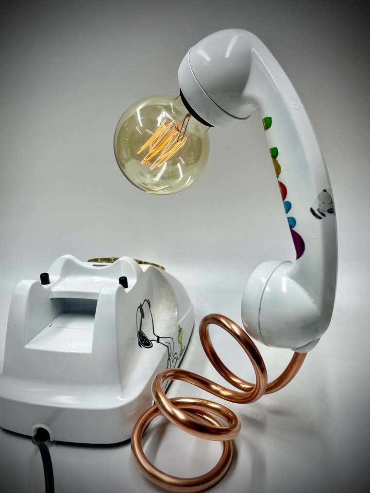 Candeeiro de mesa - Plástico, Cobre, Metal - Ópera realizada pela AF #4.3