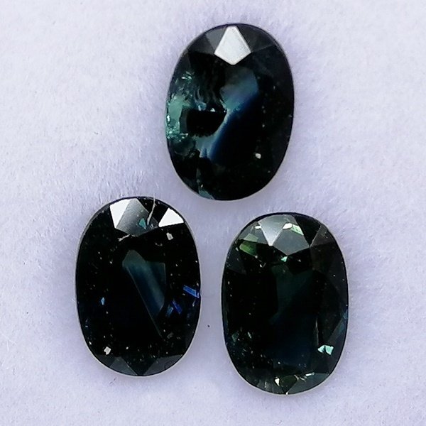3 pcs  蓝色 蓝宝石  - 1.83 ct - 西班牙宝石学院（IGE） #2.1