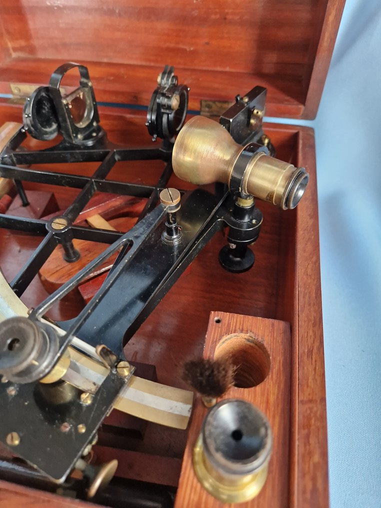 Sekstant - Messing, Glass, Tre #1.0