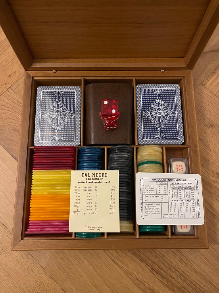 撲克牌套裝 - Dal Negro A28 Ducale - 木 #1.0
