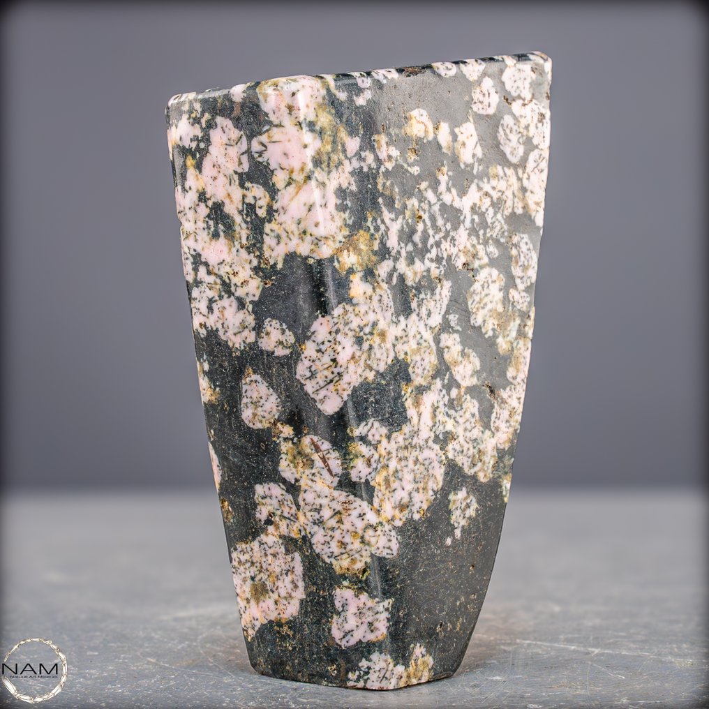 Φυσικός obsidian με μοτίβο χιονονιφάδας Εντυπωπικό στυλ συλλέκτη με αντίθετο μοτίβο.- 395.07 g #4.3