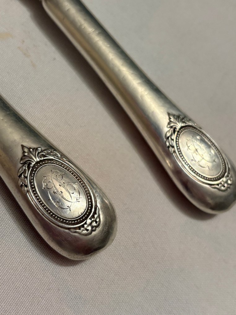 Hénin&Cie - Vassoio di portata da insalata - .950 argento - 1850-1900 #3.2