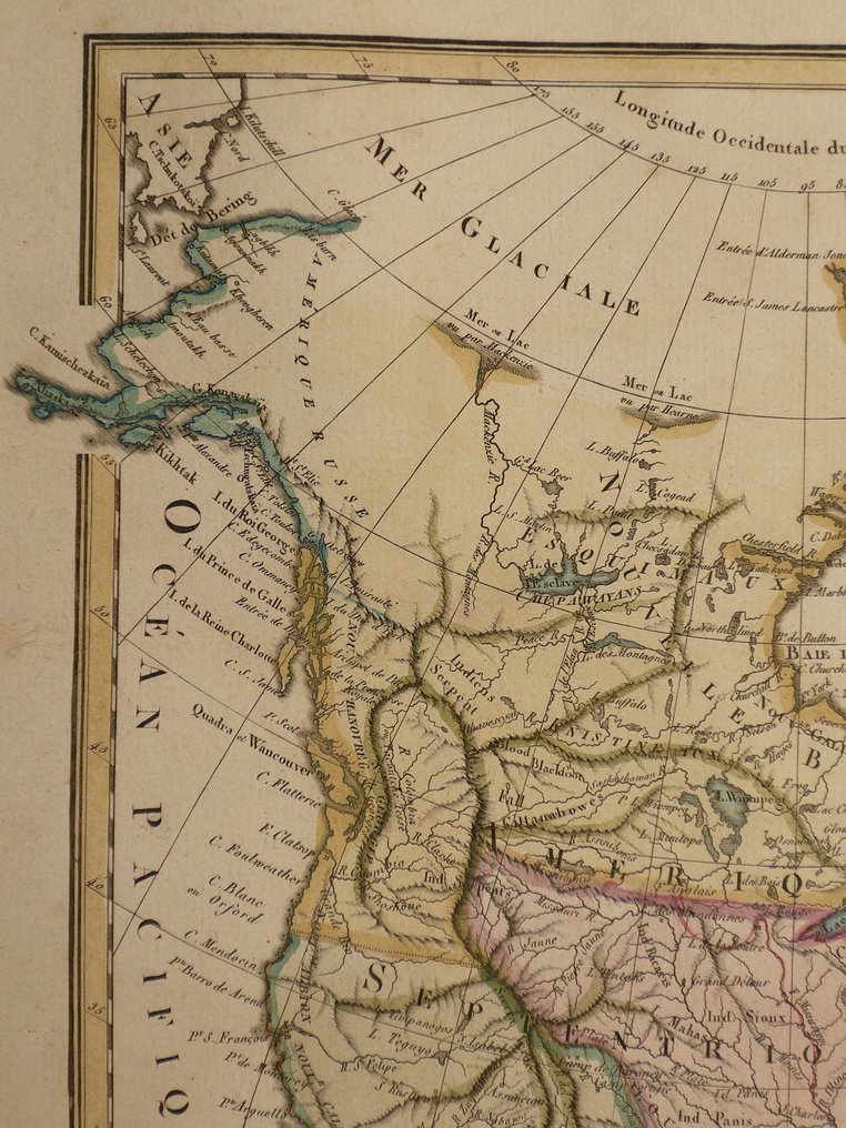 Ηνωμένες Πολιτείες - Καναδάς / Μεξικό / Φλόριντα / Τέξας / Καλιφόρνια; P. Lapie - Amérique Septentrionale - 1809 #2.1