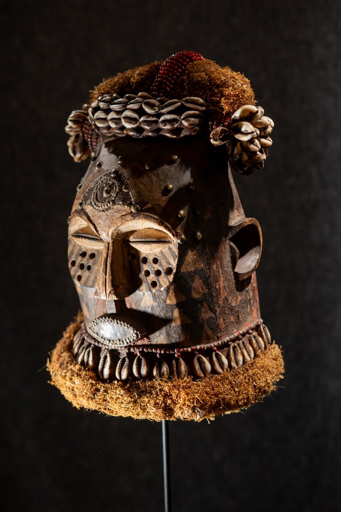 Μάσκα χορού - Shoowa-Kuba - Λαϊκή Δημοκρατία του Κονγκό - Μάσκα παιδιού Kuba.  (χωρίς τιμή ασφαλείας) #1.0