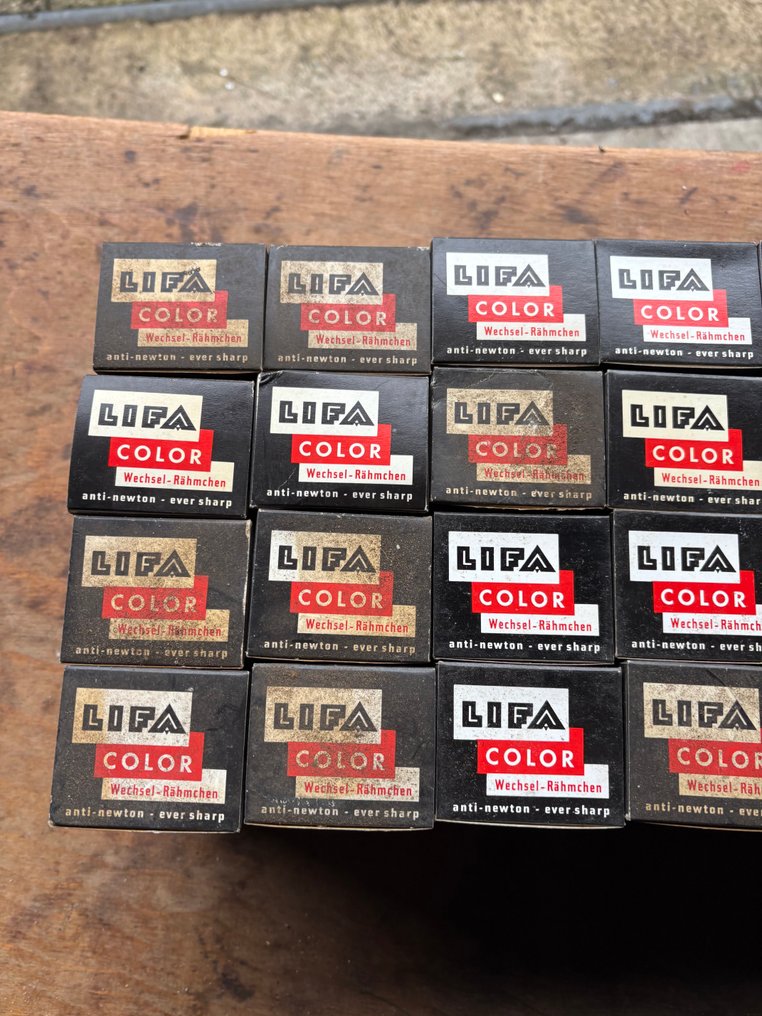 Partij van 84x LIFA Color Slide Frames – anti-newton – vintage diaframes – met inhoud Slide frames 模拟相机 #4.3