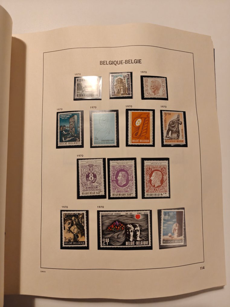 比利時 1970/1994 - 比利时 Davo Album II #1.0