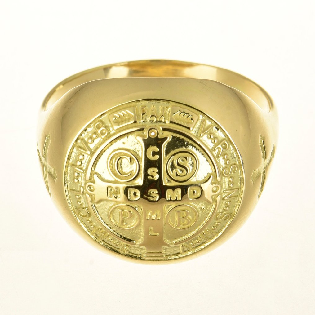 Amulett-Ring - 14 kt Gelbgold #1.0