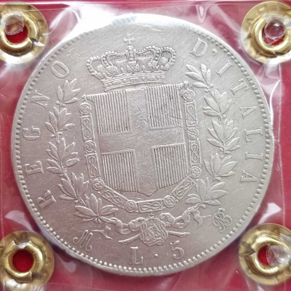 Ιταλία. Vittorio Emanuele II. 5 Lire 1873  (χωρίς τιμή ασφαλείας) #1.0