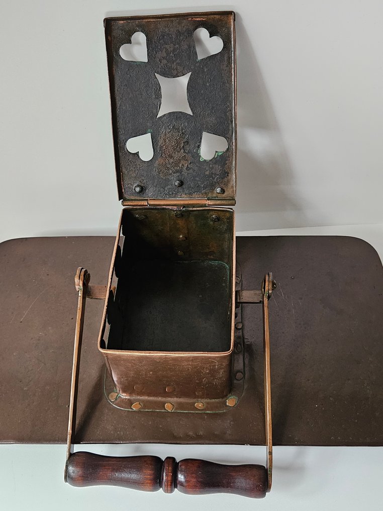 Antieke draagbare koetsierstoof / kerkstoof - Ottomana - Rame #1.0