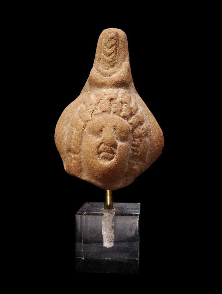 古埃及 - 陶瓷制的巨大伊希斯女神头像 - 亚历山大里亚 - 托勒密时期（公元前332/30年） #1.0