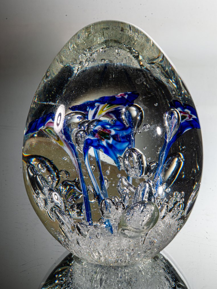 Ferro & Lazzarini - Papírnehezék - Millefiori Flowers - Höhe  7,6 cm - Üveg #3.2