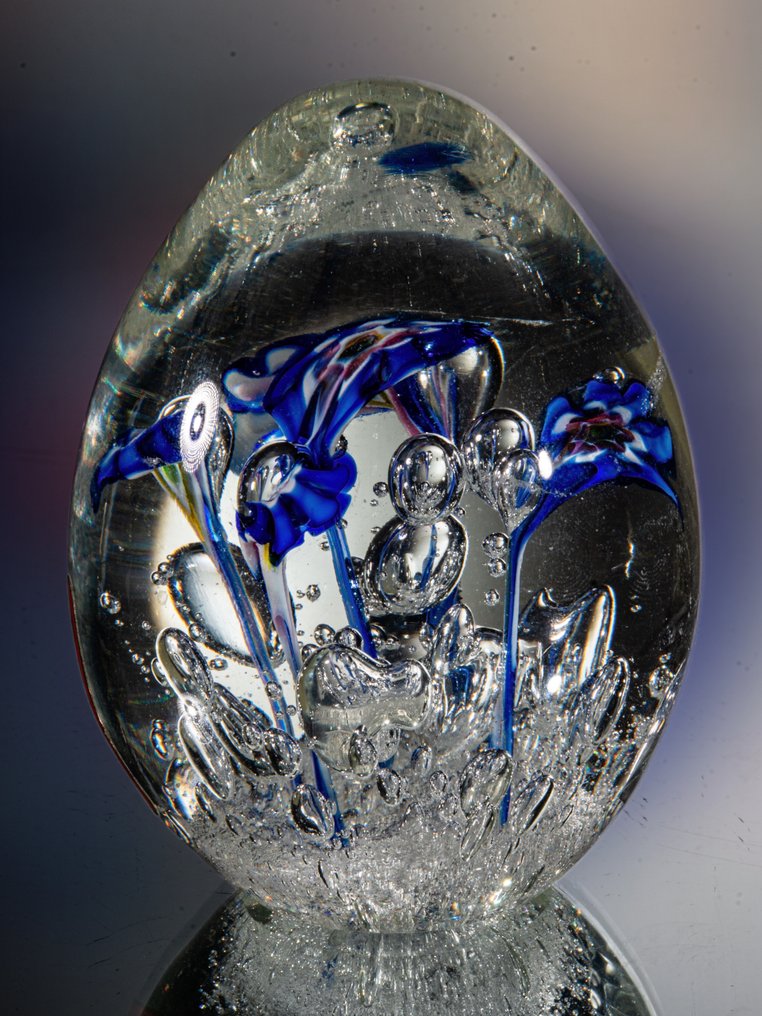 Ferro & Lazzarini - Papírnehezék - Millefiori Flowers - Höhe  7,6 cm - Üveg #1.0