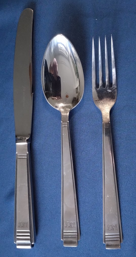 GERO - Σετ μαχαιροπήρουνων (47) - Επάργυρο - Art deco 447 6 ατόμων #1.0