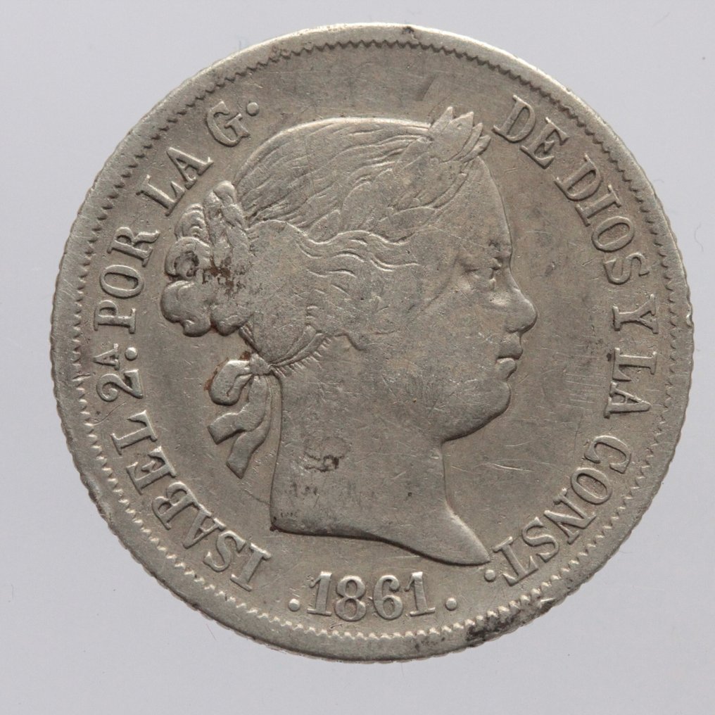 西班牙. 伊莎贝尔二世. 4 Reales 1861  (没有保留价) #1.0