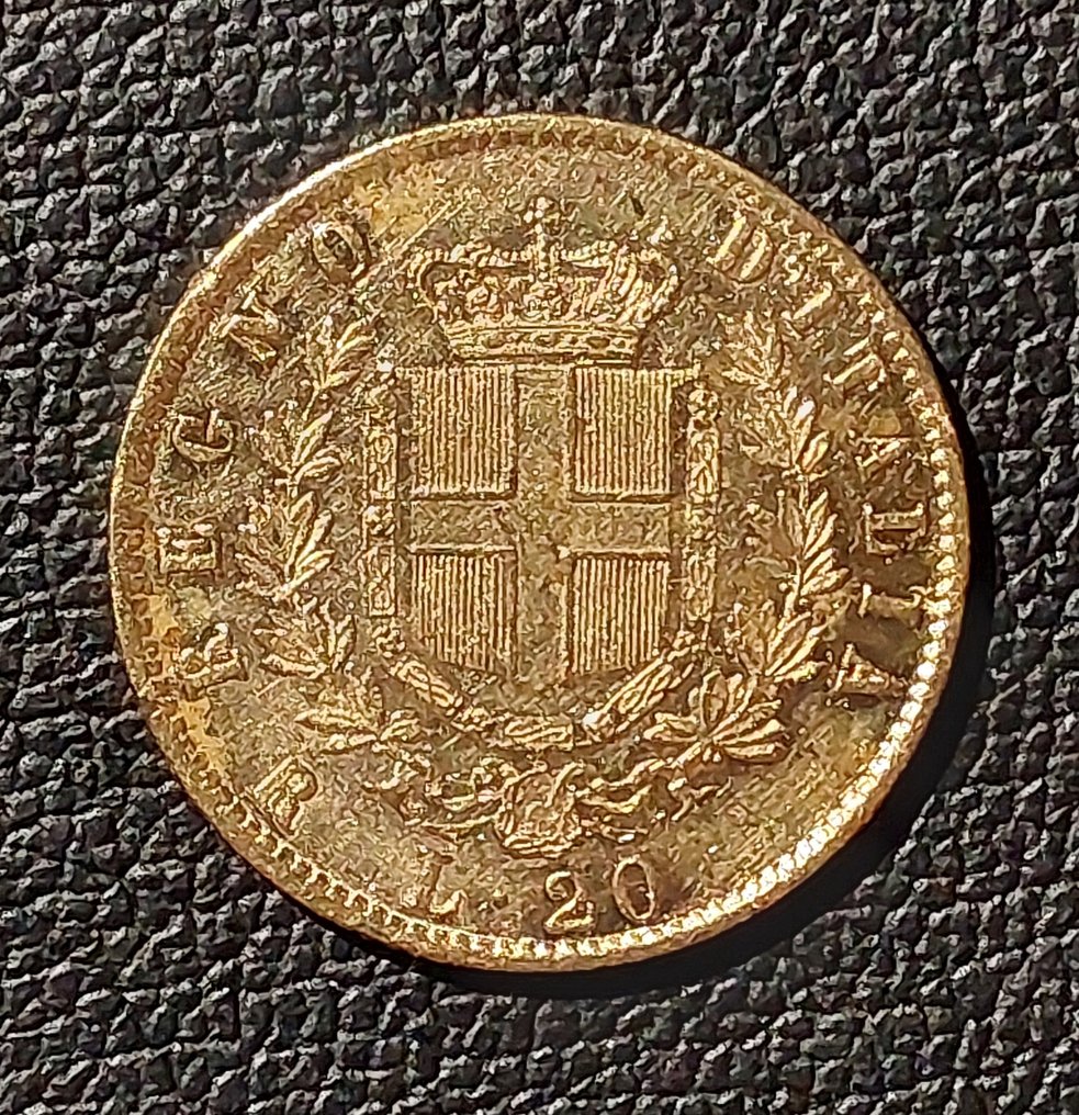 Italia, Kongeriket Vittorio Emanuele II. 20 Lire 1874 Rom #1.0