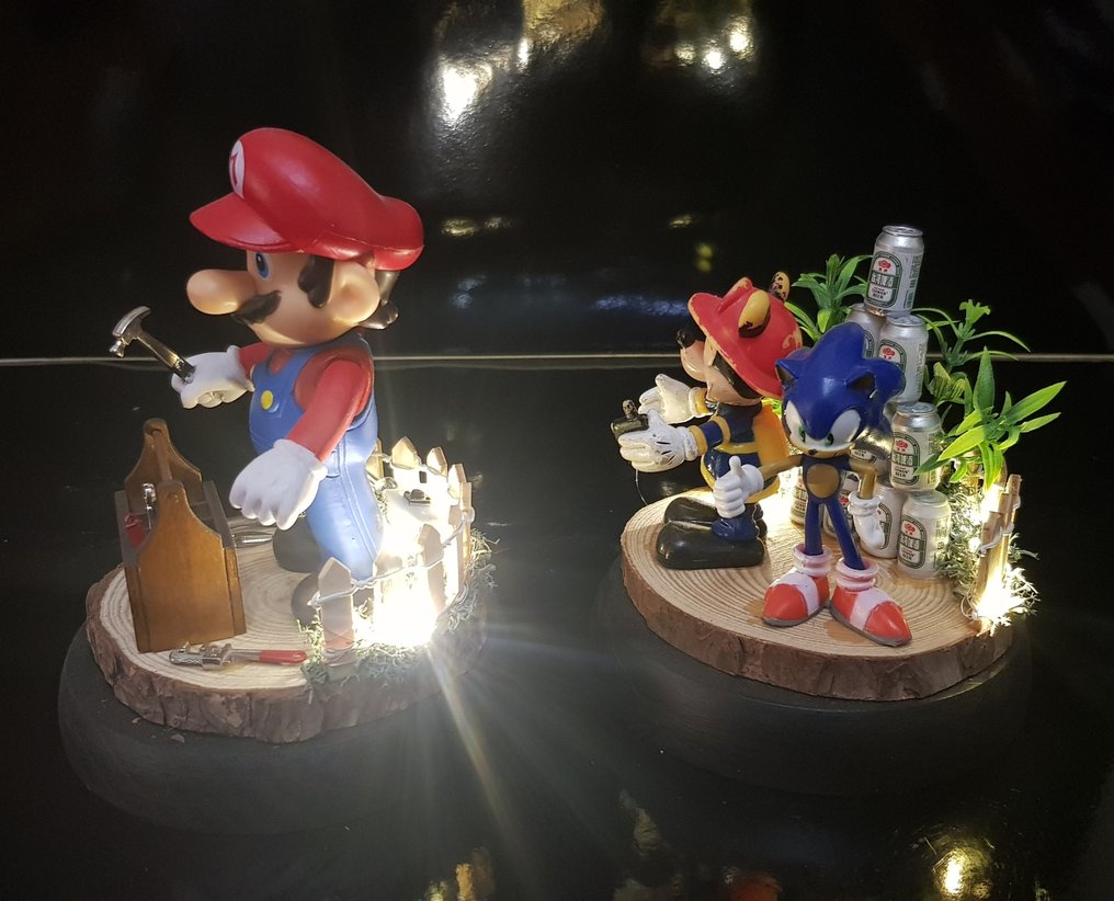Hecho a mano  - Διόραμα Diorama Mario taller y dúo Mickey-Sonic - 2020+ - Άγνωστος #3.2
