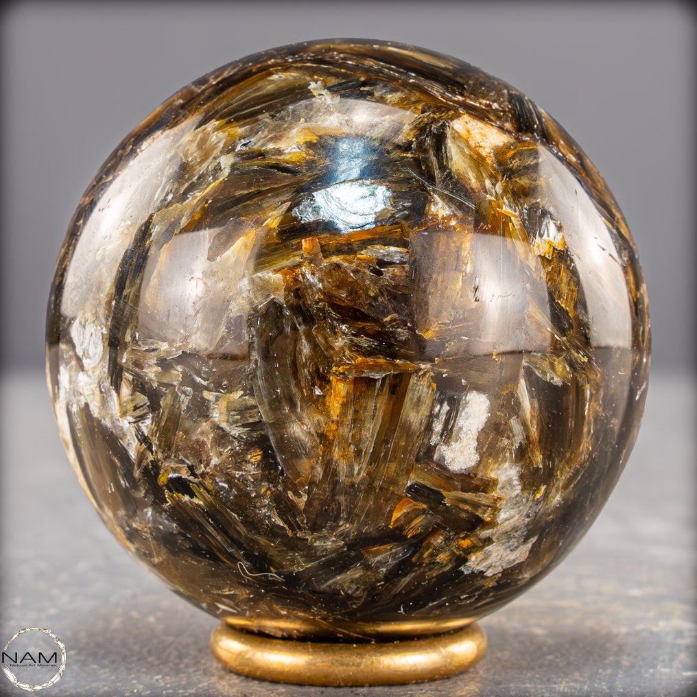 Φυσική σφαίρα γκλίμερ. Η λάμψη της γης στην πιο αγνή της μορφή, από τη Βραζιλία.- 325.91 g #3.2