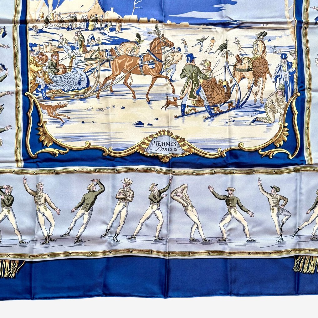 Hermès - LES PLAISIRS DU FROID - Écharpe #3.2