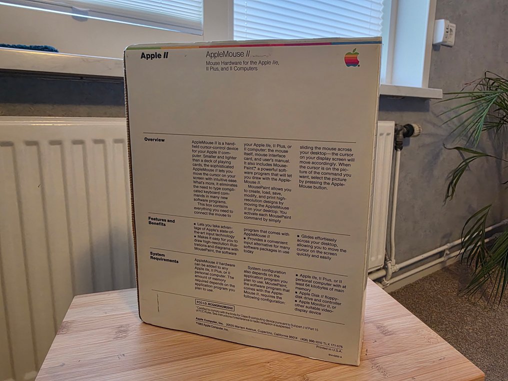 Apple Mouse IIc - //e - II Plus and II - Macintosh - I originallåda #3.2