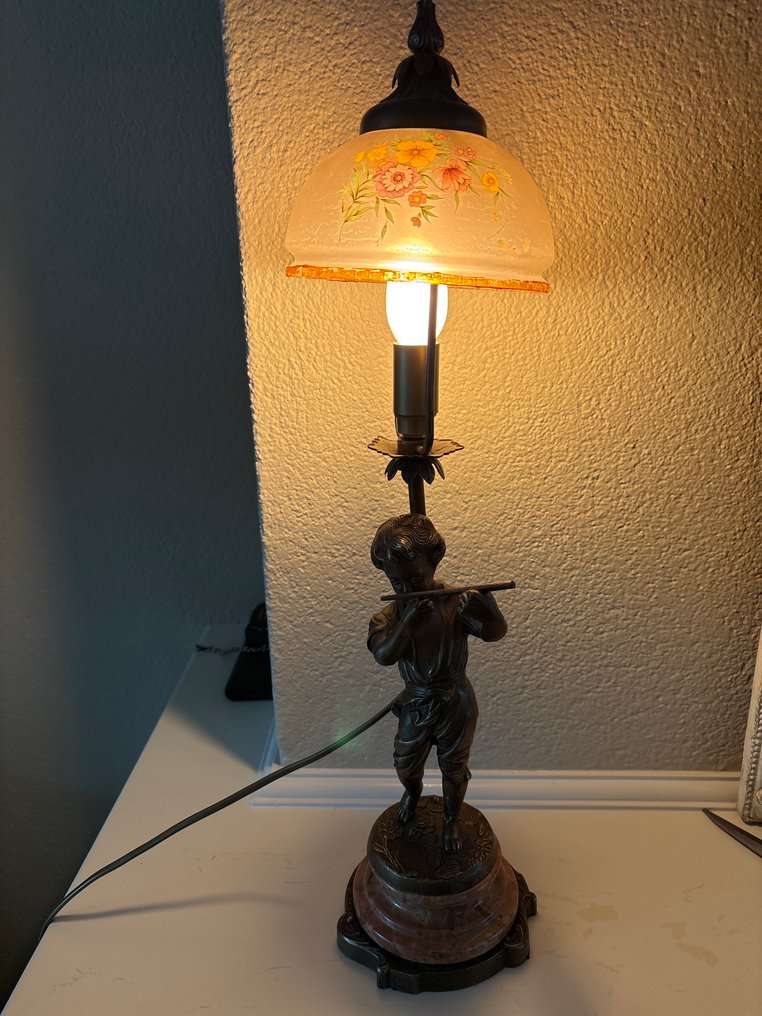 Jalkalamppu - Pronssi, Marmori #1.0