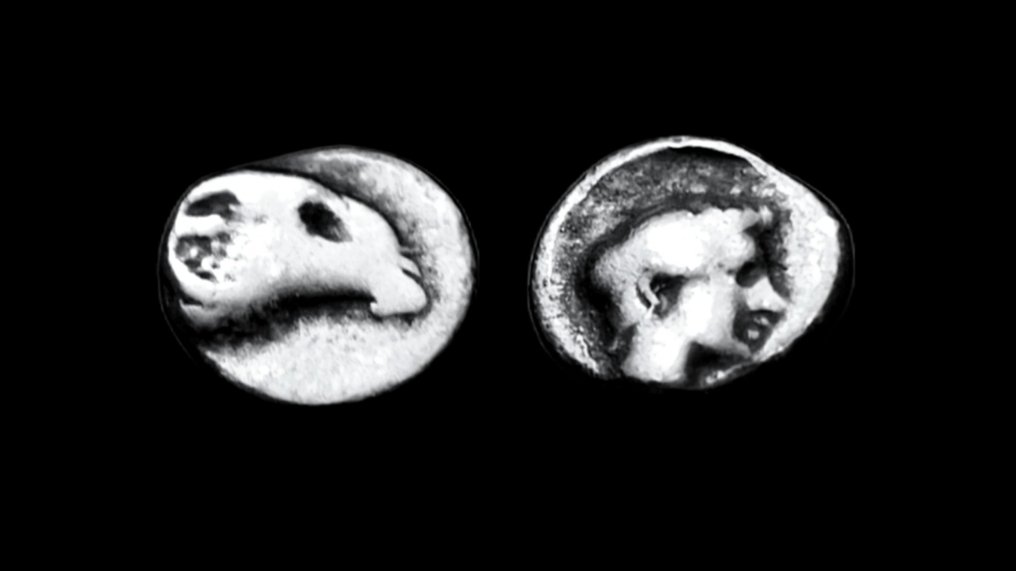 Ελλάδα (αρχαία) Lot of 2 AR Hemiobols Caria & Kasolaba mints  (χωρίς τιμή ασφαλείας) #1.0