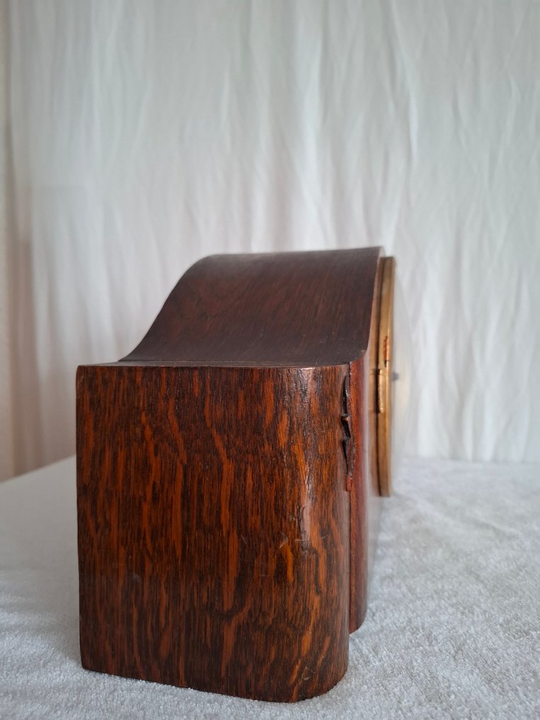 Mantelklok -  艺术装饰 木, 黄铜, 玻璃 - 1930-1940 #3.2