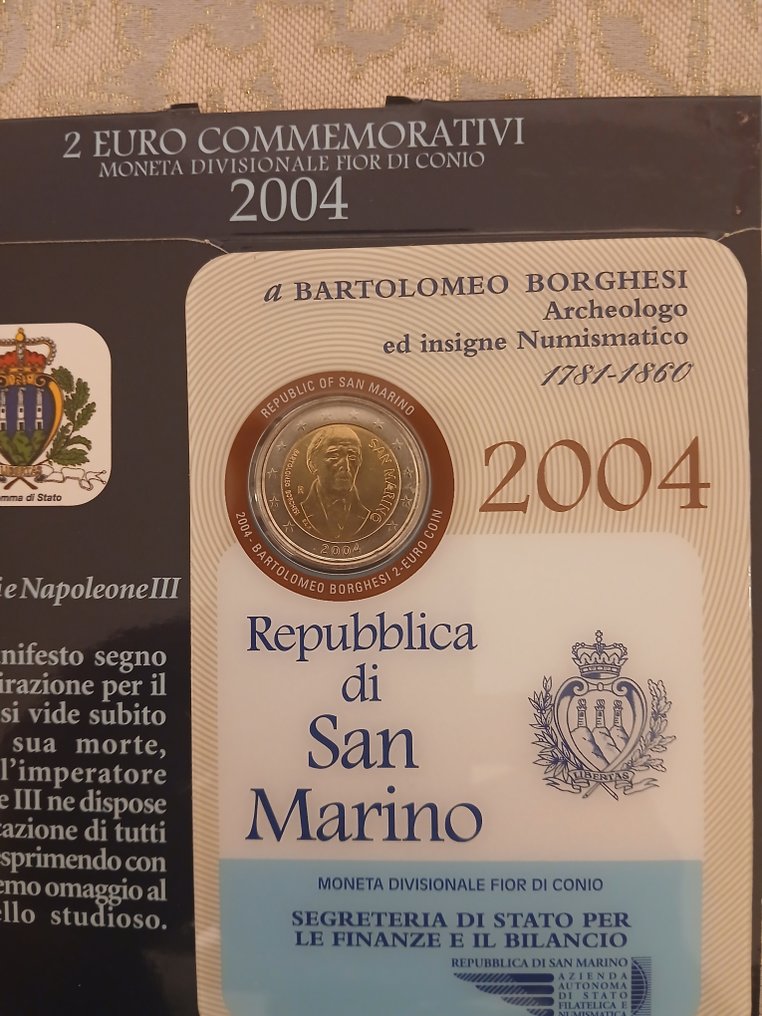 Σαν Μαρίνο. 2 Euro 2004 "Bartolomeo Borghesi"  (χωρίς τιμή ασφαλείας) #3.2