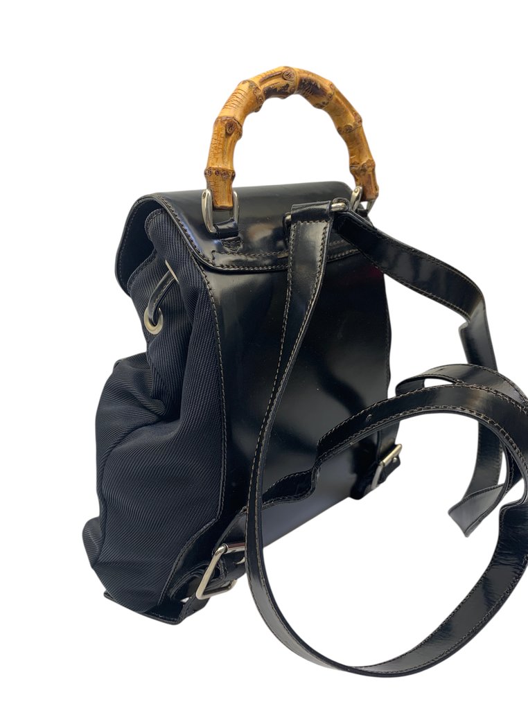 Gucci - Bamboo Handle-Drawstring Brown - Rygsæk #4.3