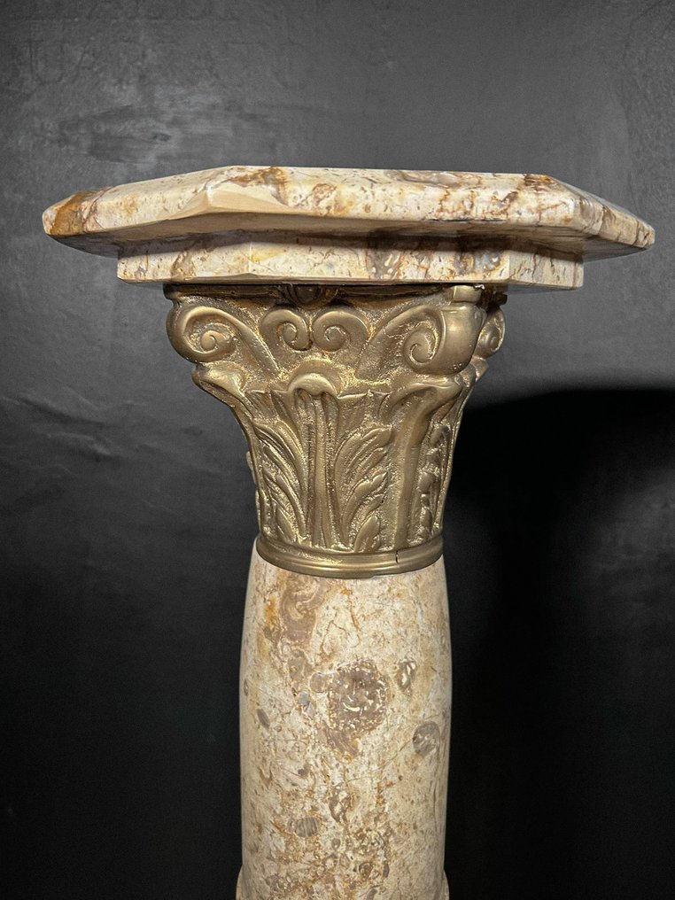 Αντίκες Στήλη (2) - Αρχή του 20ού αιώνα - Ζευγάρι μαρμάρινων στηλών  #2.1