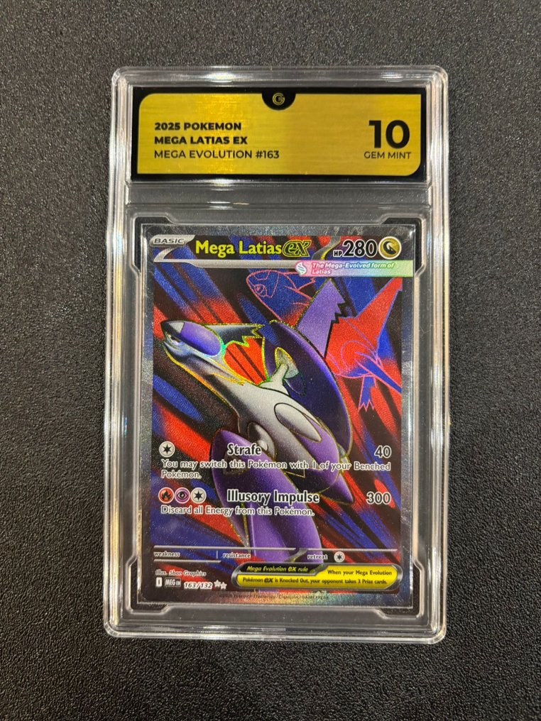 Pokémon - 1 Graded card - Latias 163 Mega Evolutions Πλήρης τέχνη - GG 10 #1.0