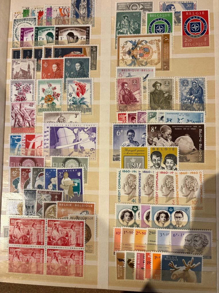 Belgio 1900/2000 - Francobolli belgi - Blocchi e singoli pezzi di posta #4.3