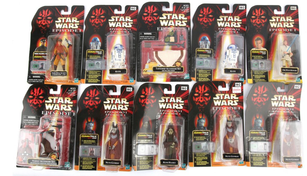 Hasbro (孩之寶) - 玩具 18 x Star Wars Episode I action figures - 1990-2000 - 美國 #1.0