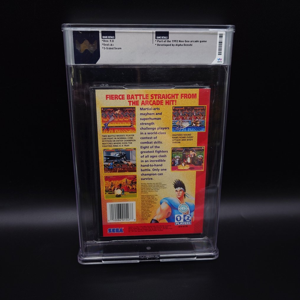 Sega - Mega Drive - Wata 9.8 A+ World Heroes Genesis US Factory Sealed Brand New TOP POP! - 電動遊戲 - 原裝盒未拆封 #1.0